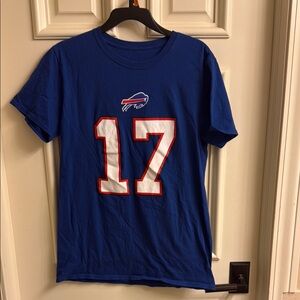 Buffalo Bills Josh Allen #17 Blue Short Sleeve Tee